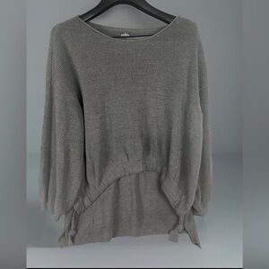 Soho New York Company Women's Swearer Size CL High Low Grey Boho Boxy